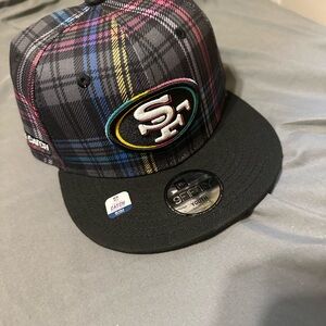 New Era Kids Plaid Hat - Black and Multicolor